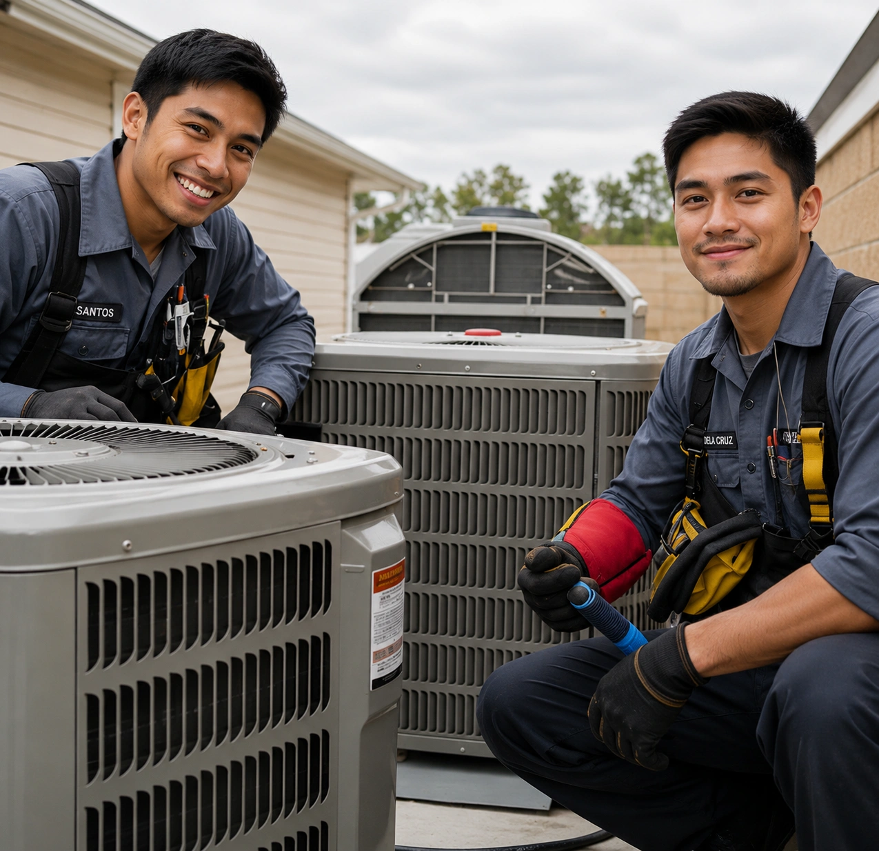 Split-type aircon installation in a Quezon City home